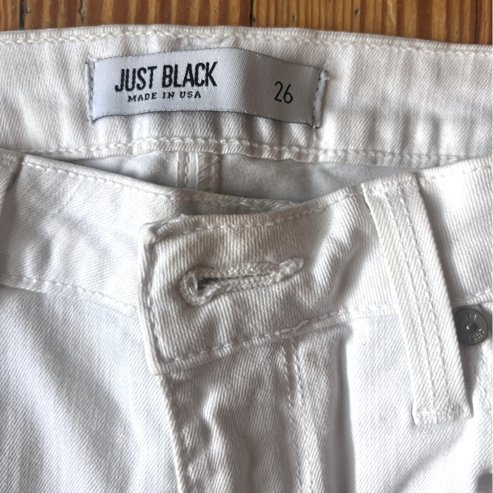 Just Black White Denim - 26